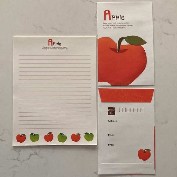 Apple Cherry Lemon Pear Grape Fruit Letter Set 🍎🍒🍋🍐🍇 - Picture 2 of 8